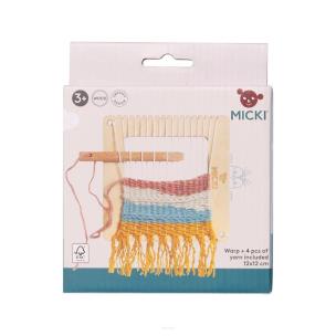 Zestaw kreatywny krosno kwadrat ramka do tkania. Wydawca: MICKI. Multiszop.pl Opakowanie Zestaw kreatywny krosno kwadrat ramka do tkania