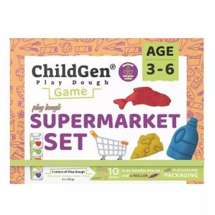 Zestaw kreatywny Sklep naturalna ciastolina + akcesoria. Wydawca: ChildGen (GEN OYUNCAK SANAYİ TİCARET A.Ş.). Multiszop.pl Opakowanie Zestaw kreatywny Sklep naturalna ciastolina + akcesoria