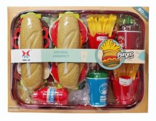 Opakowanie Zestaw kuchenny produkty spożywcze fast food