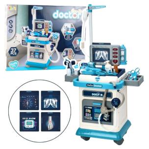 Zestaw lekarski wózek z EKG. Wydawca: Leantoys. Multiszop.pl Opakowanie Zestaw lekarski wózek z EKG