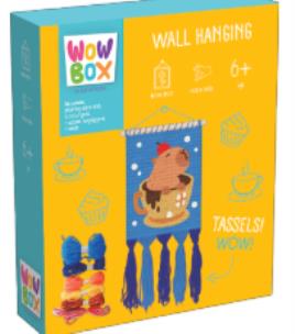 Opakowanie Zestaw Makrama Kapibara w filiżance WOW0277