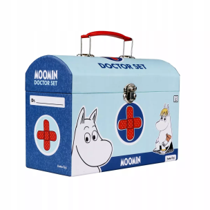 Zestaw małego lekarza w kuferku drewniany. Wydawca: Barbo Toys. Multiszop.pl Opakowanie Zestaw małego lekarza w kuferku drewniany