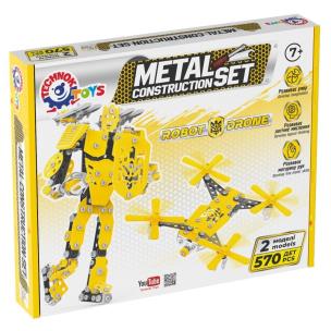 Zestaw metalowy konstruktor 570el. Wydawca: Technok. Multiszop.pl Opakowanie Zestaw metalowy konstruktor 570el