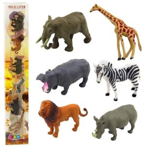 Opakowanie Zestaw mini figurki dzikie zwierzęta 6-8cm 6szt