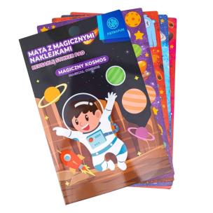 Opakowanie Zestaw naklejek w teczce XL Astrafun mix