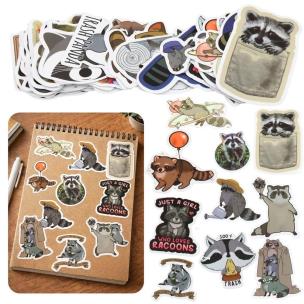 Opakowanie Zestaw naklejek z szopem 50szt.