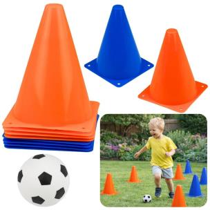 Opakowanie Zestaw pachołki treningowe z piłką 8szt.