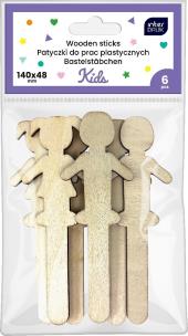 Opakowanie Zestaw patyczków do prac plastycznych 6szt