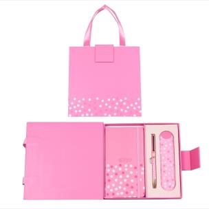 Zestaw prezentowy z długopisem Premium róż. Wydawca: CRESCO. Multiszop.pl Opakowanie Zestaw prezentowy z długopisem Premium róż