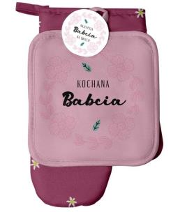 Opakowanie Zestaw rękawica kuchenna + łapka Kochana Babcia