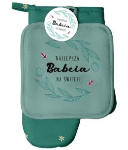 Opakowanie Zestaw rękawica kuchenna + łapka Najlepsza Babcia