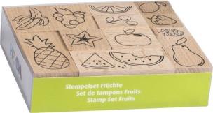 Opakowanie Zestaw stempli 12szt Owoce
