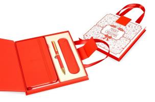 Opakowanie Zestaw świąteczny długopis + notes + etui