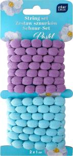 Opakowanie Zestaw sznurków ozdobnych 2x1m Pastel