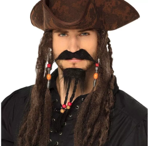 Opakowanie Zestaw wąsy i broda pirata