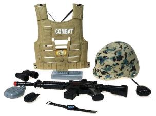 Opakowanie Zestaw wojskowy z hełmem i kamizelką