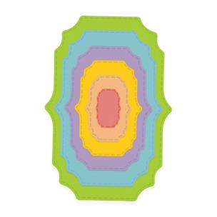 Opakowanie Zestaw wykrojników fantazyjne szyldy 6szt