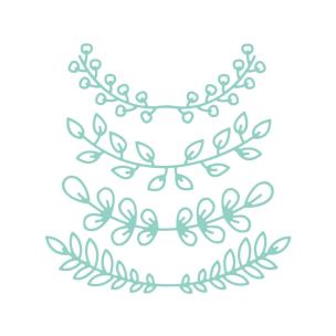 Opakowanie Zestaw wykrojników gałązki 4szt