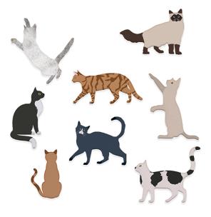 Opakowanie Zestaw wykrojników koty 8szt