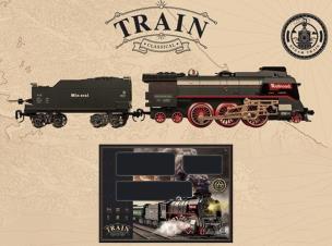 Opakowanie Zestaw z pociągiem światło dźwięk 48el