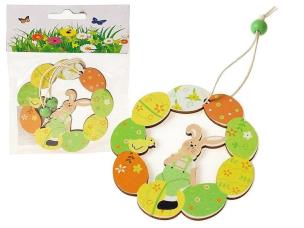 Opakowanie Zestaw zawieszek drewnianych z królikiem 2szt