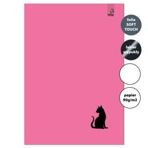 Opakowanie Zeszyt A4 32 kartki gładki 90g Kot różowy