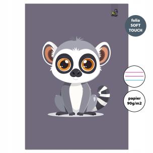 Opakowanie Zeszyt A4 32 kartki w 3 linie kolor 90g Lemur