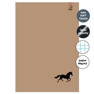 Opakowanie Zeszyt A4 32 kartki w kratkę 90g Koń beż