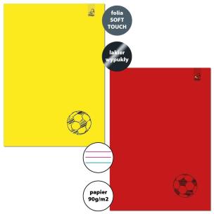 Opakowanie Zeszyt A4/32K 3-linie kolor 90g Goal (6szt)