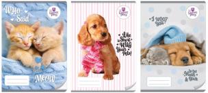 Zeszyt A4/32K kolor 3-linie The sweet pets (10szt). Wydawca: Beniamin. Multiszop.pl Opakowanie Zeszyt A4/32K kolor 3-linie The sweet pets (10szt)