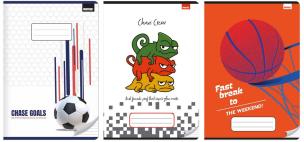 Opakowanie Zeszyt A4/32K Kolorowe trzy linie (10szt)