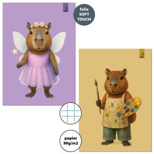 Opakowanie Zeszyt A4/32K kratka 90g Kapibara (6szt)