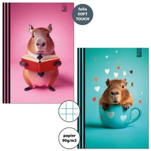 Zeszyt A4/32K kratka 90g Kapibara (6szt). Wydawca: Bee-bee. Multiszop.pl Opakowanie Zeszyt A4/32K kratka 90g Kapibara (6szt)