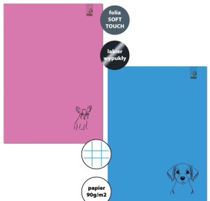 Zeszyt A4/32K kratka 90g Psy (6szt). Wydawca: Bee-bee. Multiszop.pl Opakowanie Zeszyt A4/32K kratka 90g Psy (6szt)