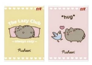 Opakowanie Zeszyt A4/32K linia kolor lamin Pusheen (15szt)
