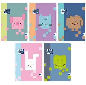 Opakowanie Zeszyt A4/32K linia Zoo Blocks (10szt) OXFORD