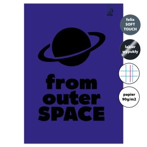 Opakowanie Zeszyt A4 32k.w kratkę z marginesem Space 90g
