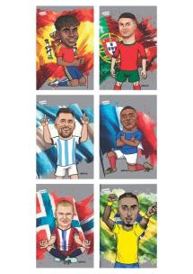 Opakowanie Zeszyt A4/40K kratka Footbal Icons (10szt) MAR MAR