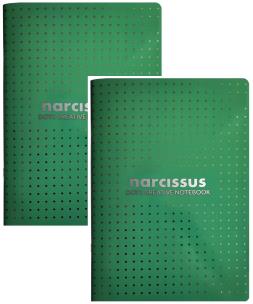 Zeszyt A4 48k kropki Narcissus zielony 2 sztuki. Wydawca: Narcissus. Multiszop.pl Opakowanie Zeszyt A4 48k kropki Narcissus zielony 2 sztuki