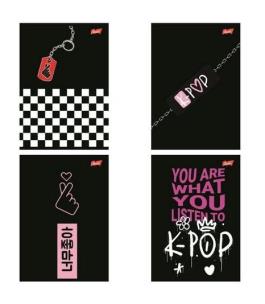Opakowanie Zeszyt A4/60k kratka K-Pop Vibes (10szt)