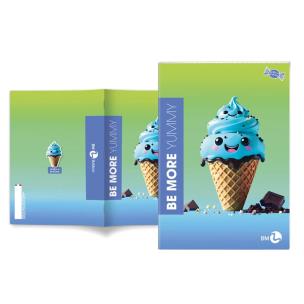 Opakowanie Zeszyt A4 Be More Yummy linia 72 strony 100g. 1szt.mix