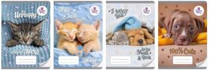 Zeszyt A5/16K kolor 3-linie The sweet pets (20szt). Wydawca: Beniamin. Multiszop.pl Opakowanie Zeszyt A5/16K kolor 3-linie The sweet pets (20szt)