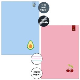 Zeszyt A5/32K 3lin kol 90g Awokado Wiśnia (10szt). Wydawca: Bee-bee. Multiszop.pl Opakowanie Zeszyt A5/32K 3lin kol 90g Awokado Wiśnia (10szt)
