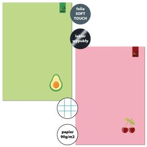 Zeszyt A5/32K kratka 90g Awokado Wiśnia (10szt). Wydawca: Bee-bee. Multiszop.pl Opakowanie Zeszyt A5/32K kratka 90g Awokado Wiśnia (10szt)