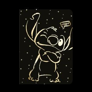 Zeszyt A5 32k.kratka Disney Gold kratka Stitch wzór 3. Wydawca: Patio. Multiszop.pl Opakowanie Zeszyt A5 32k.kratka Disney Gold kratka Stitch wzór 3