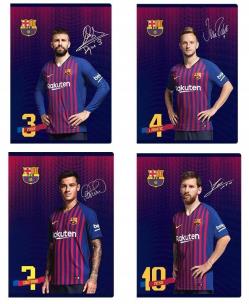 Opakowanie Zeszyt A5/32k kratka FC Barcelona (10szt) ASTRA