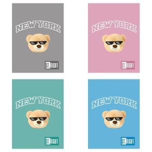 Opakowanie Zeszyt A5/32k linia dwukolor. NYC Mood mix (15szt)