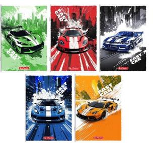 Zeszyt A5/32K linia podwójna Fast Cars (10szt). Wydawca: HERLITZ. Multiszop.pl Opakowanie Zeszyt A5/32K linia podwójna Fast Cars (10szt)