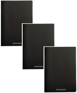 Opakowanie Zeszyt A5 56k kratka Narcissus ECO Black 3 sztuki