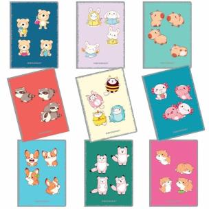 Opakowanie Zeszyt A5/60K kratka 80g (9szt) NARCISSUS